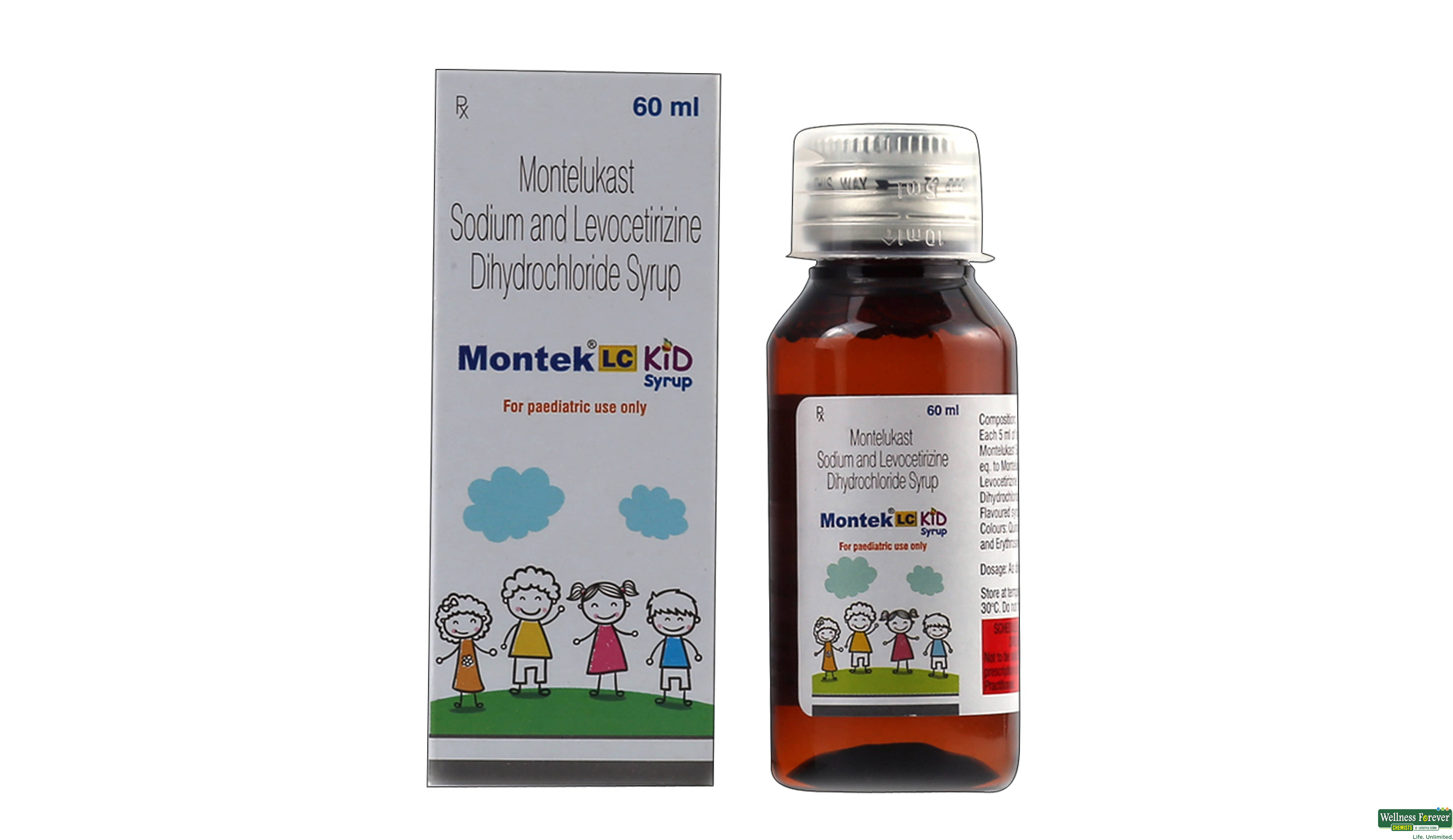 MONTEK-LC KID SYP 60ML- 1, 60ML, 